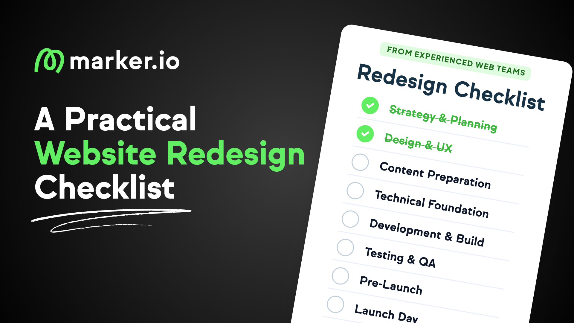Website Redesign Checklist preview